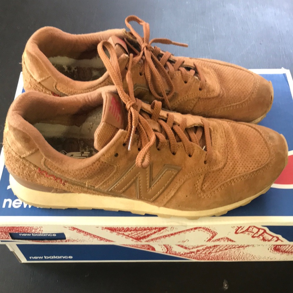 New balance suede shoes